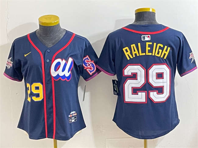 Youth Navy American League #29 Tarik Skubal 2025 All-Star Edition Limited Stitched Baseball Jersey